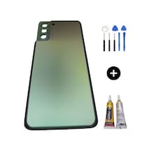 Samsung S21 Plus Sm-g996 Uyumlu Arka Pil Kapağı Gri + Montaj Seti Çok Renkli