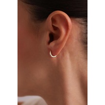 Altın Du Z Oval Halka Ku Pe 1.2 Cm 2mm