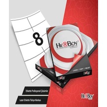 Herboy Etiket-laser 105x70mm Hb-1208 Beyaz