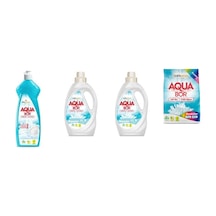 Aquabor Doğal Mineralli Elde Bulaşık + Sıvı Beyaz + Sıvı Beyaz + 4 Kg Renkliler 4 Lü Set