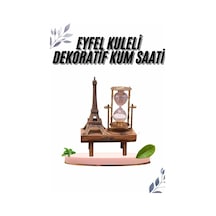 Mey İthalat Paris Eyfel Kulesi Hediyelik Eyfel Retro Kum Saati Dekoratif Eşya Diğer
