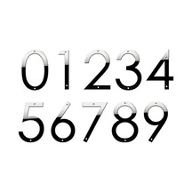 Fortunelane 5 İnç Paslanmaz Çelik 3d Ev Numara Sayı 3 - Siyah Kaplama, Hava Ve Sıcaklık Dayanıklı Modern Ev İmzası