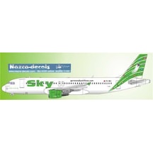 Nazca Decals Sky007 1/144 Ölçek, Sky A320 Green