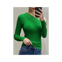 Flex Fashıon Yeni Sezon Omuz Detaylı Trend Triko Badi Yeşil - 738278902 Yeşil - 738278902 Yeşil