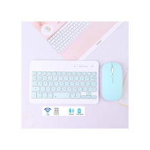 Bluetooth + Usb Wireless Klavye Mouse Seti Sessiz Şarjlı Bt+usb Mouse & Keyboard Set