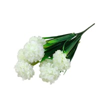 Beyaz 1 Şube Çiçek Sulamayan Taze Tutma 7 Kafa Kapalı Açık Zarif Ortanca Çiçek Parti Dekoru