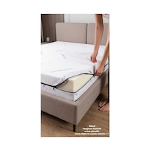 Kılıf Nano 80x180 Yatak Kılıfı Koruyucusu Örtüsü Fermuarlı Kapitone Fit Zippered Mattress Cover Naturel