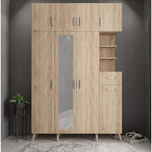 Açelya Portmanto Vestiyer Meşe180cm M11