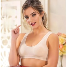Kota Kadın Pedli Geniş Askılı Büstiyer - 6313 Ten