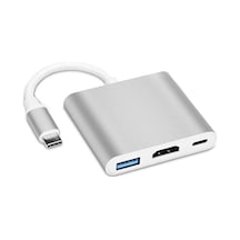 E2m Zr41 Type-c 3 Portlu Çoklayıcı Adaptör