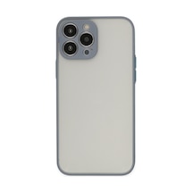 Apple iPhone Uyumlu,  15 Pro Max Kılıf Montreal Silikon Kapak - Gri