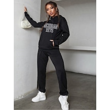 Michigan 1975 Eşofman Takımı Sweatshirt Jogger - Siyah Baskılı Oversize Şardonlu Kapüşonlu Siyah Michigan 1975 Eşofman Takımı Sweatshirt Jogger - Siyah Baskılı Oversize Şardonlu Kapüşonlu Siyah
