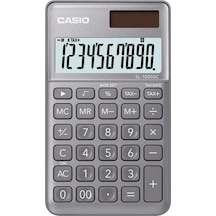 Casio Sl-1000sc-gy Cep Tipi 10 Hane Gri Hesap Makinesi Çok Renkli