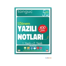 Tonguç Yayınları 5.Sınıf 1.Dönem 2.Yazılı Notları