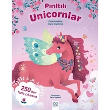 Pırıltılı Unicornlar Çıkartmalarla Giysi Giydirme - Yqbx-874945