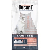 Decent Somonlu Kısırlaştırılmış Yetişkin Kedi Maması 15 KG