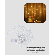 Dekoratif Yıldız Işık 126 Led Prizli
