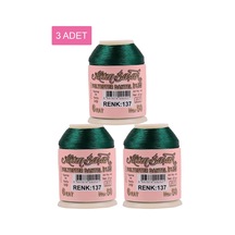 3 Adet Altınbaşak Oya Ve Dantel İpi 20 Gr - Royaleks - No: 137