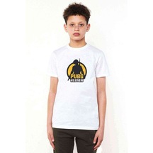 Tshirthane Pubg Heaven Baskılı Unisex Çocuk Beyaz T-Shirt