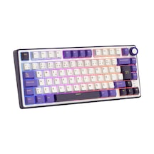 Royal Kludge R75 75% Kablolu Türkçe Gaming Klavye Beyaz-mor