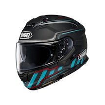Shoeı Gt-Air 3 Dıscıplıne Tc-2 Güneş Vizörlü Kapalı Motosiklet Kaskı Mat Siyah - Mavi
