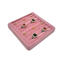 Yüzük Küpe Koldüğmesi Takı Standı Pembe 15 X 15 Cm