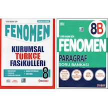 Fenomen 8. Sınıf Kurumsal Türkçe Fasikülleri+fenomen 8b Paragraf 2 Kitap
