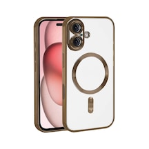 Apple Uyumlu iPhone 17 Uyumlu Kross Magneticsafe Kapak - Çöl Titanyum