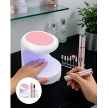 Tırnak Matkabı Ve Led Oje Kurutucu 2'li Set Uczztırnakkurutmatörpü3