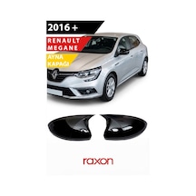 Renault Megane 4 - 2016+ Batman & Yarasa Ayna Kapağı Parlak Piano Black Sport