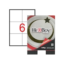 Herboy Hb-1303 105mmx99mm Beyaz Lazer Etiket 10