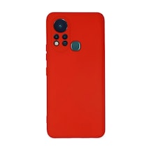 İnfinix Hot 11s Uyumlu Kılıf Nano İçi Kadife Silikon - Kırmızı
