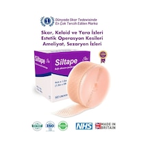Advancis Medical UK Siltape Soft Silikon Yara İzi Dikiş İzi Sezaryen Yanık Estetik Bant 4 CM x 1500 CM