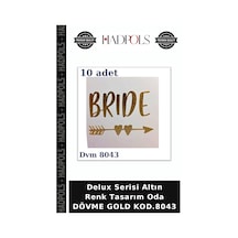 Delux Serisi Altın Renk Tasarım Oda Dövme Gold Kod.8043