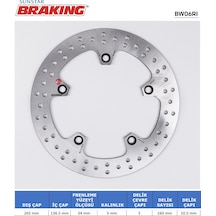 Yuvarlak Arka Fren Diski Bmw S 1000 Xr 1000cc Arka 2014-2023