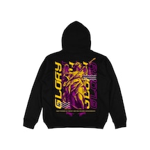 Adrift Glory Oversize Unisex Kapüşonlu Sweatshirt Hoodie Siyah Siyah