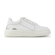 Tamer Tanca Erkek Hakiki Deri Beyaz Met Sneakers & Spor Ayakkabı 1212 2510 Erk Ayk Y26 Beyaz Met