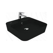 Creavit Loop Kare İnce Çanak Lavabo 45 Cm Kömür Karası Lp046-00kk00e-0000