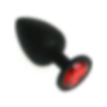 Fastieshop Taşlı Silikon Anal Plug - Medium