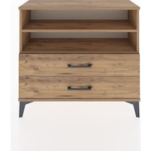 Arges Şifonyer 2 Raflı 2 Çekmeceli 88x30x80 Çam-çam Çam