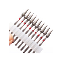 10 Adet Elmas Freze Kesicisi Tırnak Matkap Ucu Elektrikli Manikür Makinesi Tırnak Eti Temiz Dosyaları Ekipman Aksesuarları Araçları Açık Gri