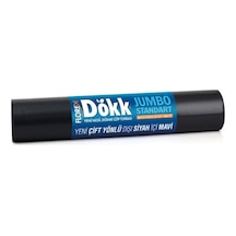 Florex Dökk Jumbo Standart Boy Çöp Torbası 9 Adet Siyah - Mavi 80 x 110 CM