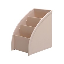 Ganzhoushop Masa Düzenleyici Kaymaz Çok Yönlü 3 Bölmeli Makyaj Fırçası Masa Saklama Kutusu Ofis İçinkhaki