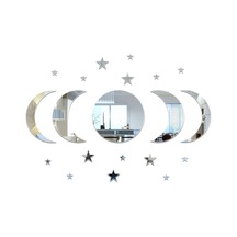 Tenfowee Ramazan Bayramı Dekorasyonu: 20 Adet Ay-yıldız Kombinasyonu Akrilik Duvar Sticker, Ev Ve Parti Odası Süs Eşyası