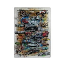 Ghostbastır Design Yarış Arabaları 99 Parça Ayaklı Puzzle Dekoratif Çocuk Yapbozu 021