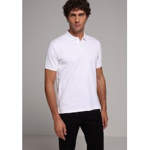 Colin's Colins Regular Fit Polo Yaka Düz Erkek Beyaz Kısa Kol Tişört Cl1080054 Q1.v2 Wht