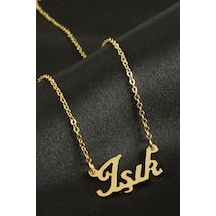 Hnrlıshp Işık İsimli Kolye -sarı altın 25961037