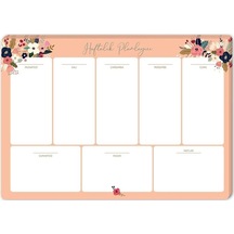 17x24 Haftalık Planner-haftalık Planlayıcı 52 Sayfa - Pudra