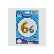 Sarı - 628 - Renkli 40x100 Rakam Folyo - Nazblsmm - Balon 6
