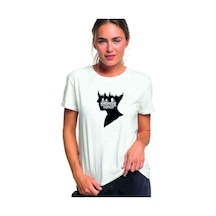 Stranger Things Baskılı Beyaz Kadın Tshirt